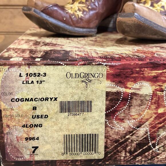 Old Gringo Women’s Western Boots Lila L-1052-3 Size 7B Two Tone Embroidery Bling - Picture 15 of 16